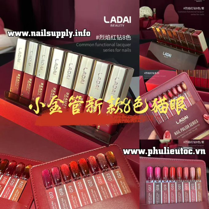 Bộ Sơn Gel Ladai G17-G24 (8 chai)