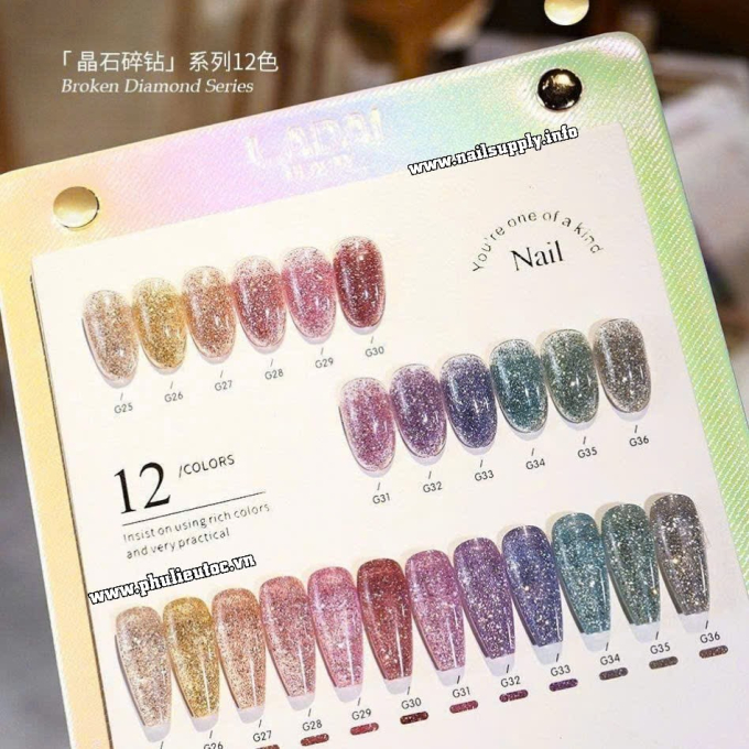 Bộ Sơn Gel Ladai G25-G36 
