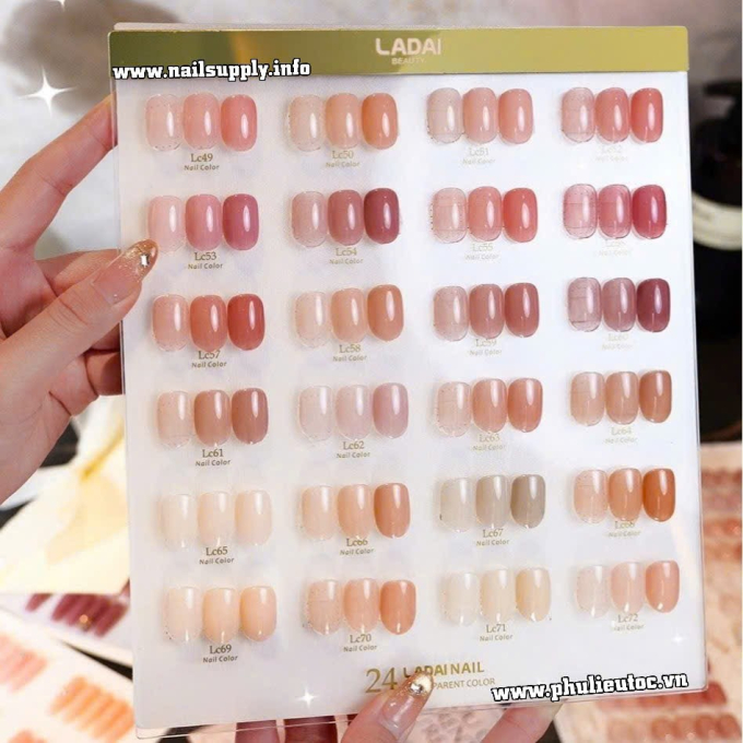 Bộ Sơn Gel Ladai LC 49-LC72 (24 chai)