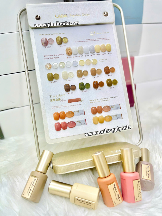 Bộ Sơn Gel Ladai The Gloden (23 chai)