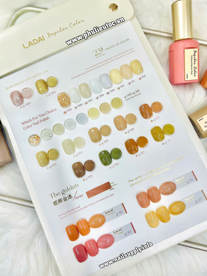 Bộ Sơn Gel Ladai The Gloden (23 chai)