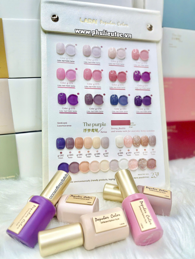 Bộ Sơn Gel Ladai The Purple (23 chai)