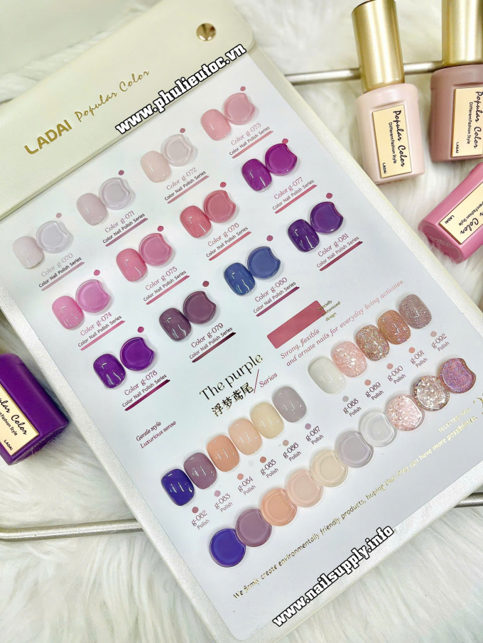 Bộ Sơn Gel Ladai The Purple (23 chai)