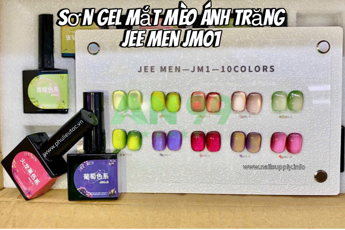 Bộ Sơn Gel Mắt Mèo Jee Men - JM03 (10 Màu)