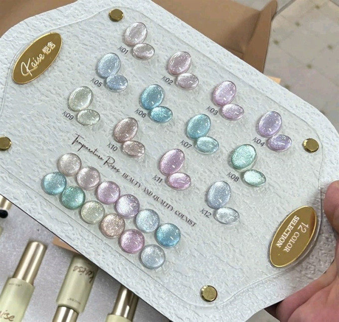 Bộ Sơn Gel Mắt Mèo Kaise - 12 Màu