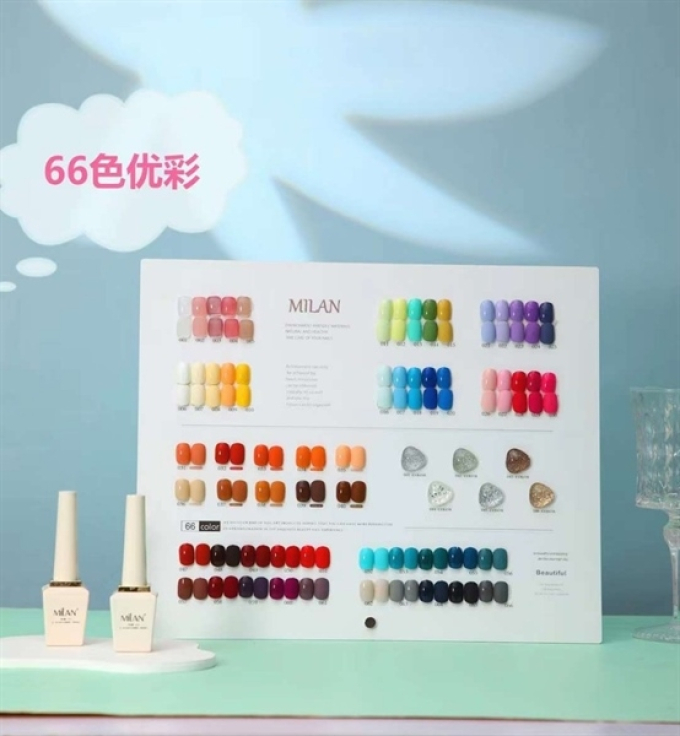 Bộ Sơn Gel Milan (66 Chai)