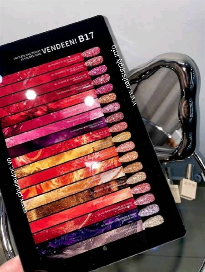 Bộ Sơn Gel Vendeeni B17 (18 chai)