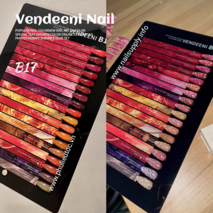 Bộ Sơn Gel Vendeeni B17 (18 chai)