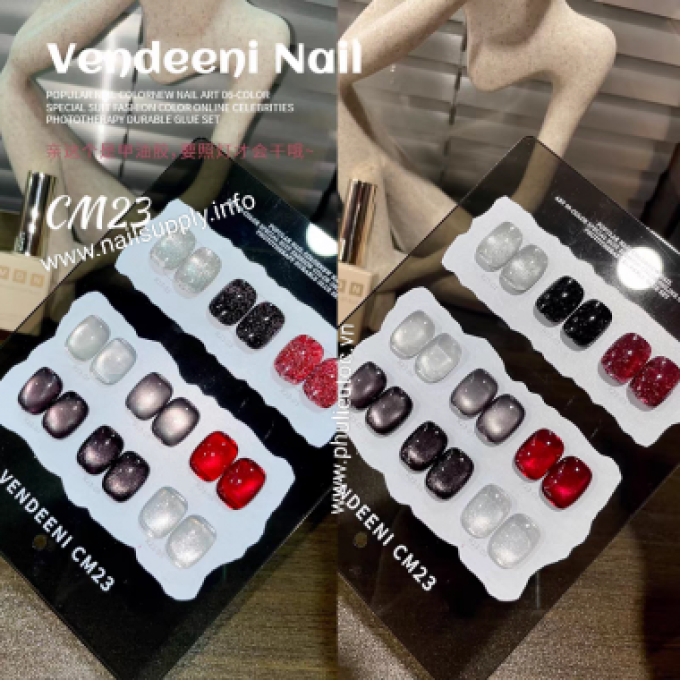 Bộ Sơn Gel Vendeeni CM23 (9 chai)