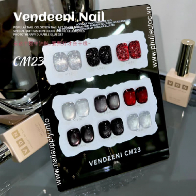 Bộ Sơn Gel Vendeeni CM23 (9 chai)