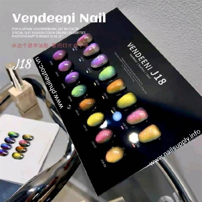Bộ Sơn Gel Vendeeni J18 (8 chai)