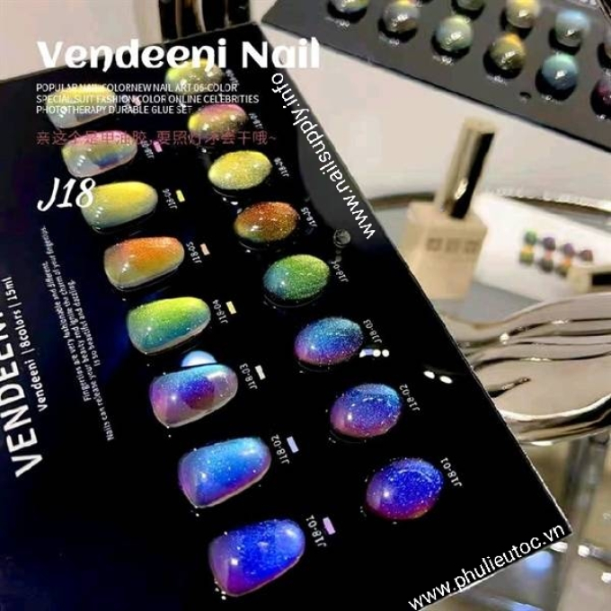 Bộ Sơn Gel Vendeeni J18 (8 chai)