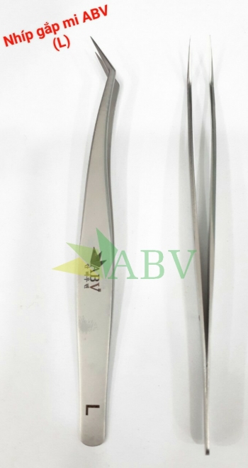 Nhíp nối mi ABV xám L