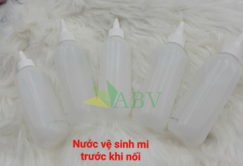 Vệ sinh mi trước khi nối