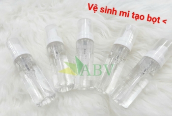 Vệ sinh mi tạo bọt tẩy trang