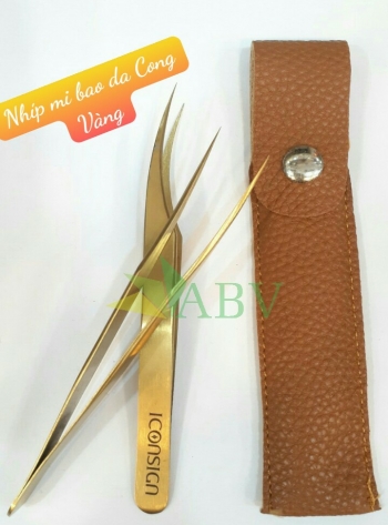 Nhíp mi bao da cong vàng