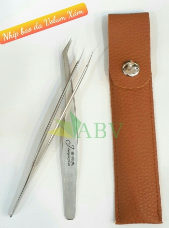 Nhíp mi bao da Volum xám