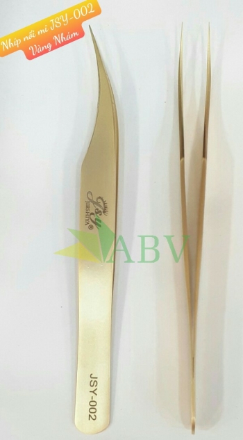 Nhíp nối mi JSY-002 vàng nhám
