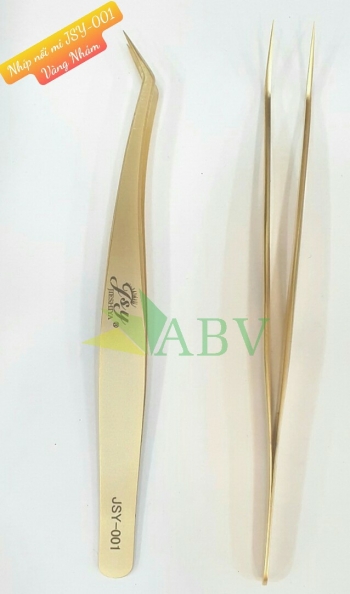 Nhíp nối mi JSY-001 vàng xám