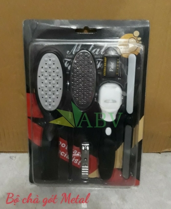 Bộ chà gót Metal (hộp đen)