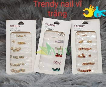 Trendy nail vĩ trắng 6 ô