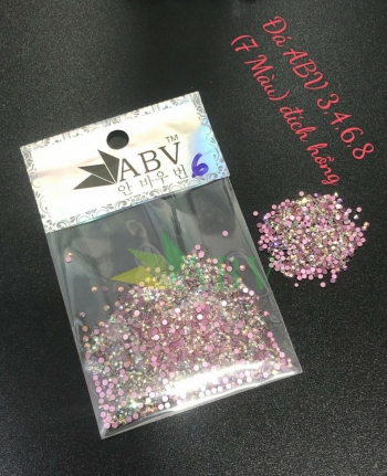 Đá ABV 3,4,6,8 ( 7 màu) đích hồng