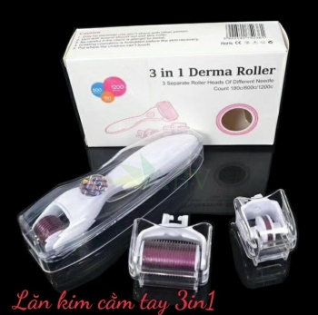 Lăn kim tay 3in1 Derma roller