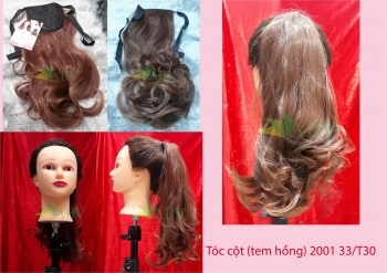 Tóc cột ( Tem hồng)