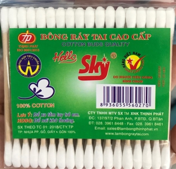 Bông Tăm Hello Sky Gỗ
