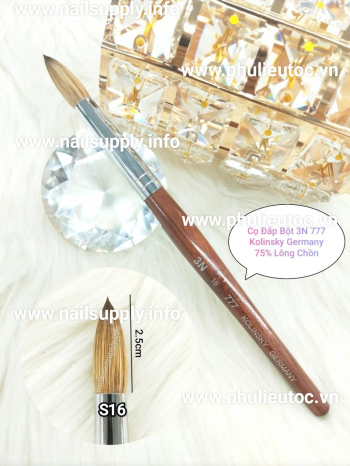Cọ Đắp Bột 3N 777 Kolinsky Germany 75% Lông Chồn S16