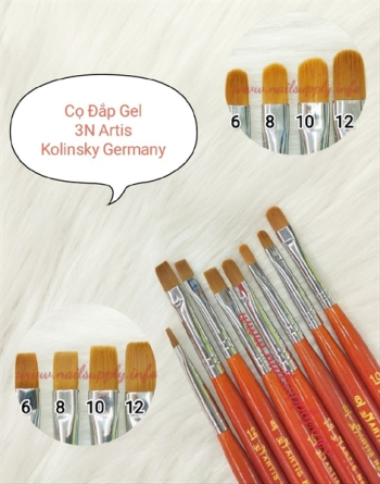 Cọ Đắp Gel Vuông 3N Artis 12