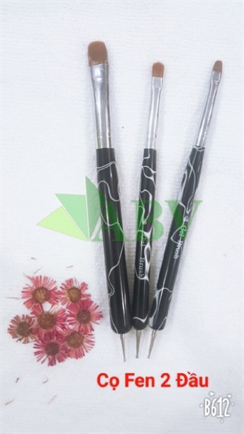 Cọ Fen Xịn 2 Đầu 50% Lông Chồn (2,4,6,8,10)