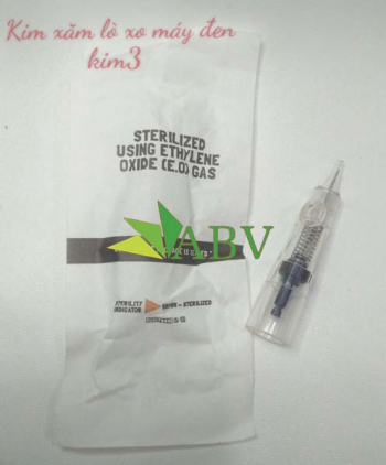 Kim xăm lò xo máy đen kim 3