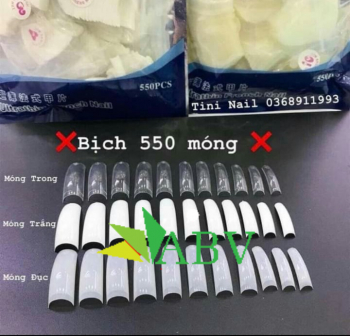 Móng đắp bịch xanh