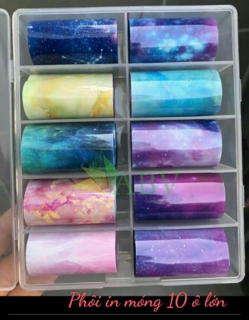 Sét phôi in móng 10 ô lớn