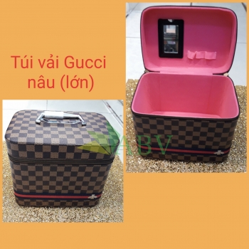 Túi vải GUCCI nâu (lớn)